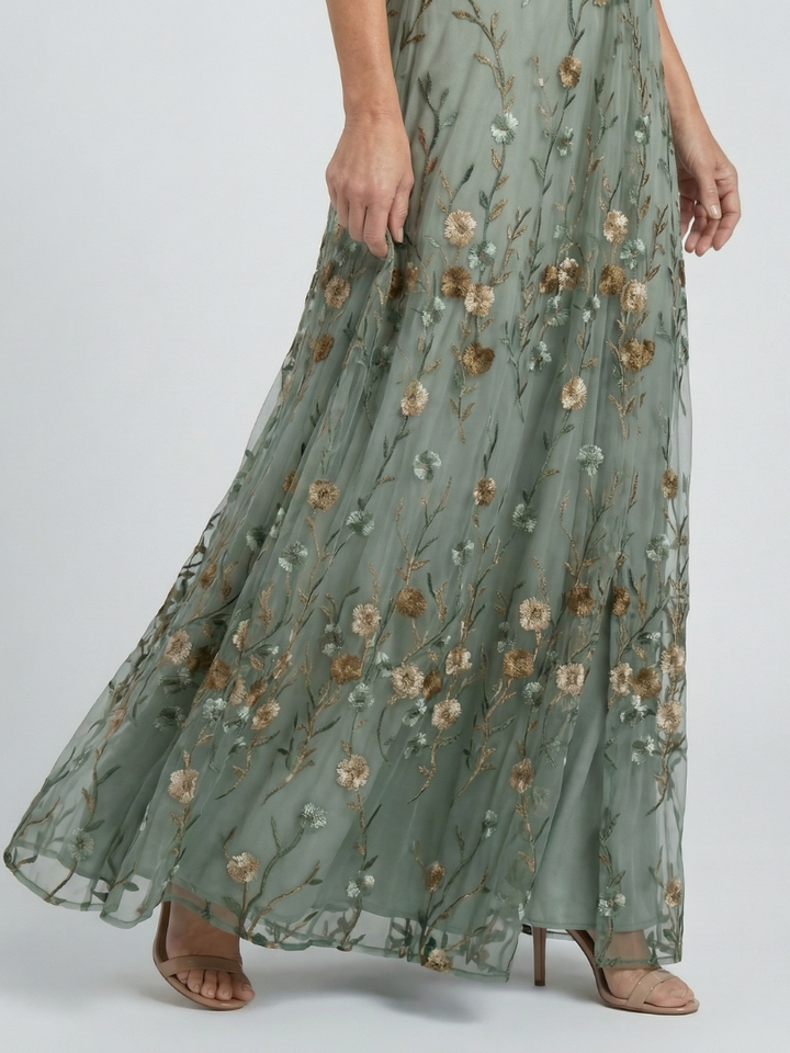 Łucja - Sukienka Maxi Halter Bloom Flow