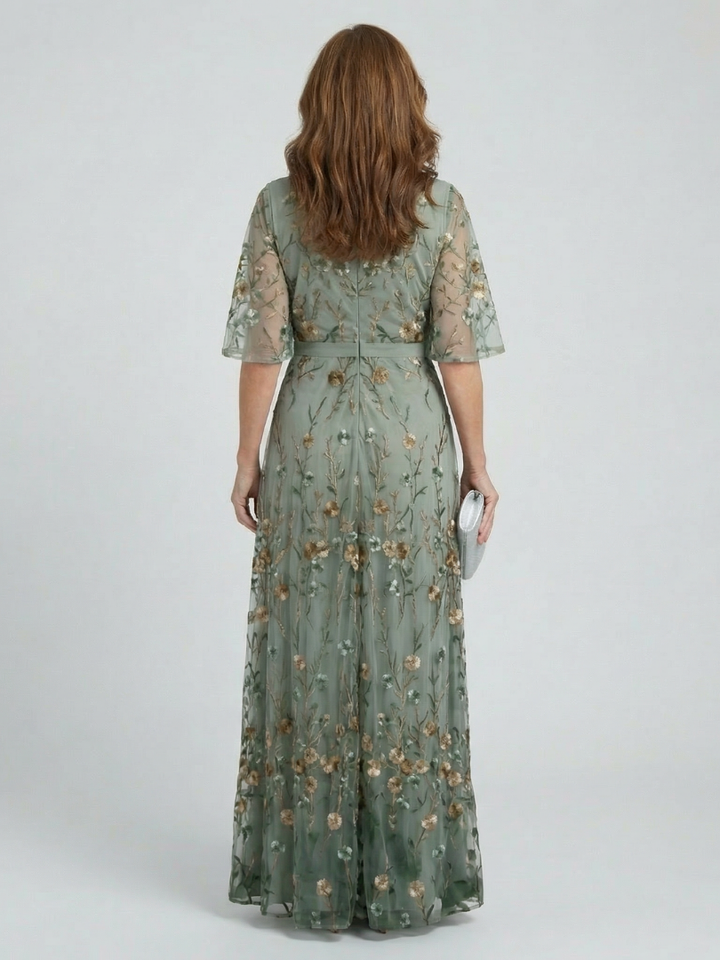Łucja - Sukienka Maxi Halter Bloom Flow