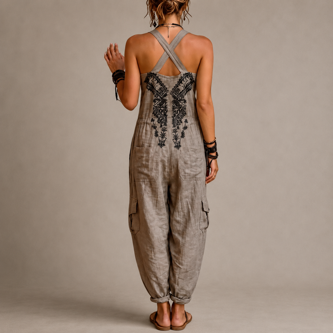 Patrycja – Kombinezon boho z haftem