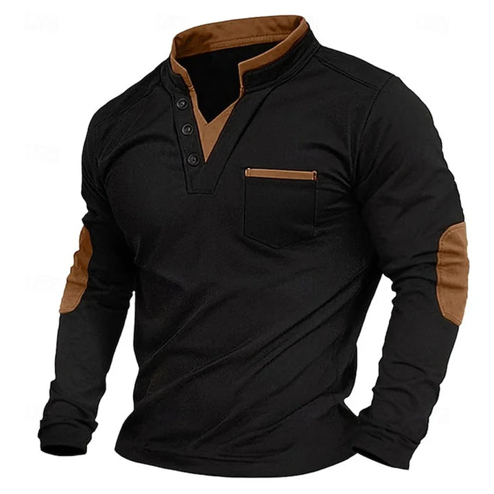 Leon – Bluza męska z dekoltem w serek