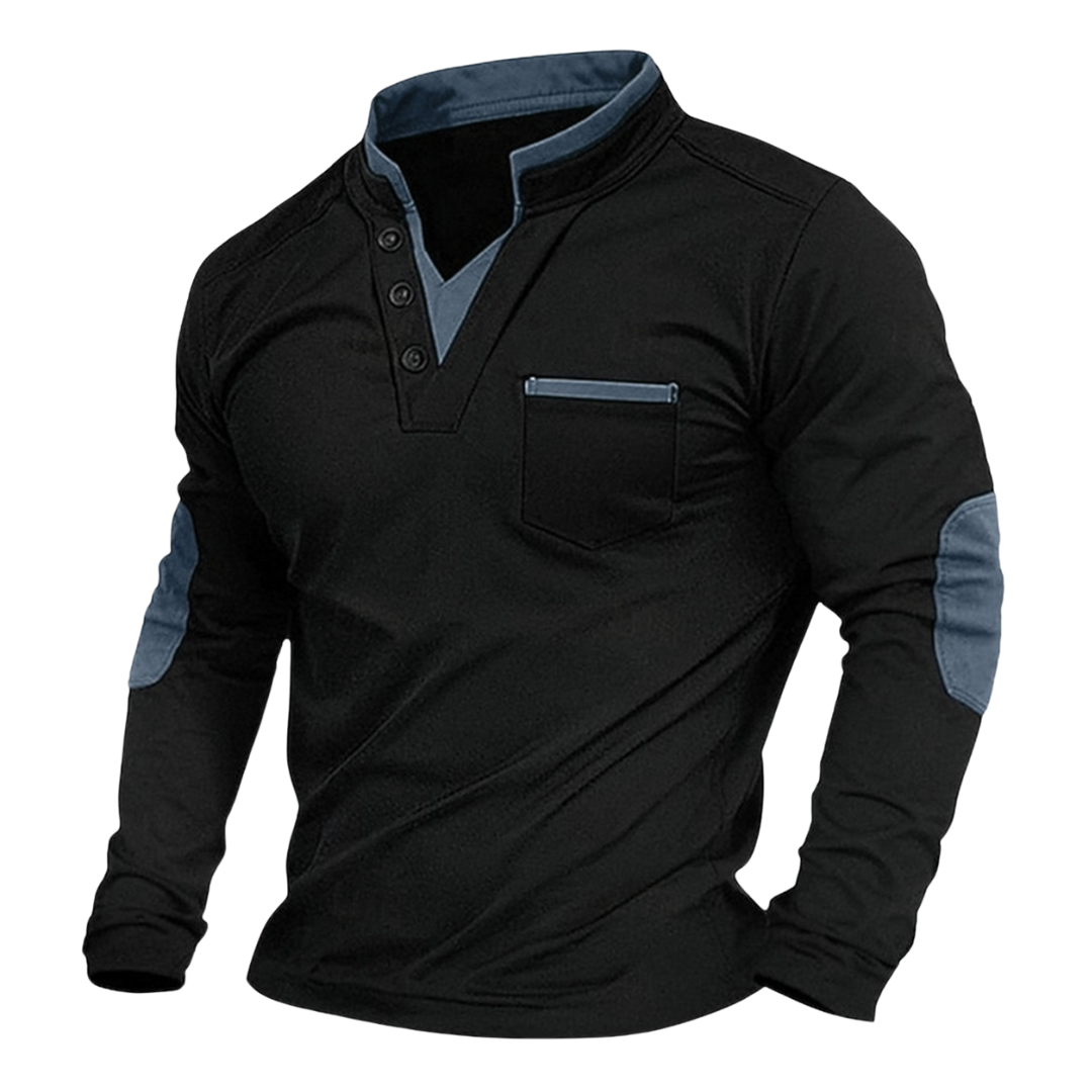 Leon – Bluza męska z dekoltem w serek
