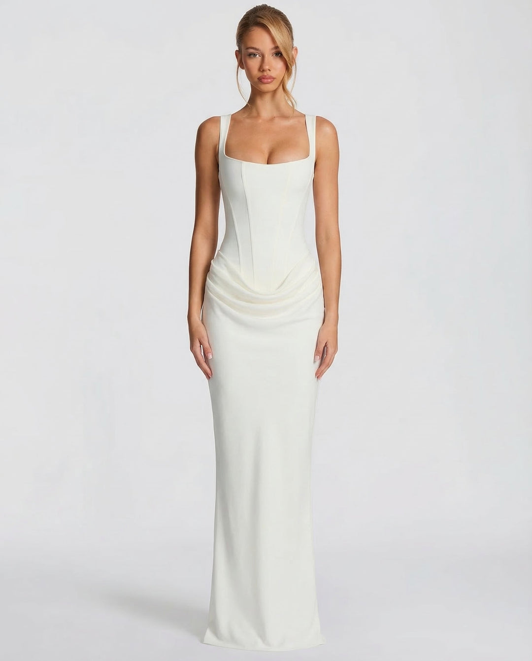 Aneta - Maxi w kształcie klepsydry