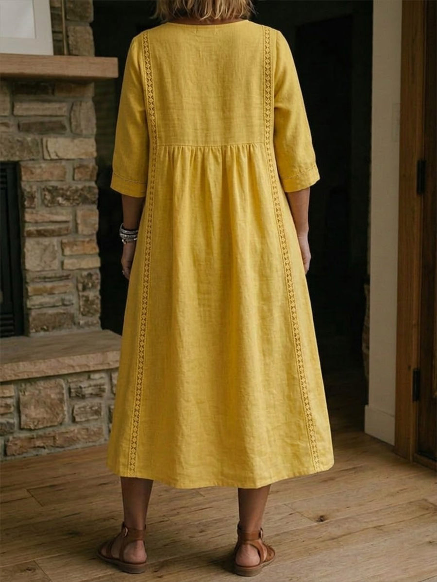 Sabina - Wygodna Casual Maxi Sukienka