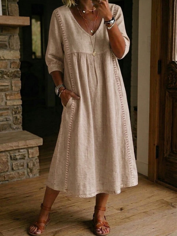Sabina - Wygodna Casual Maxi Sukienka